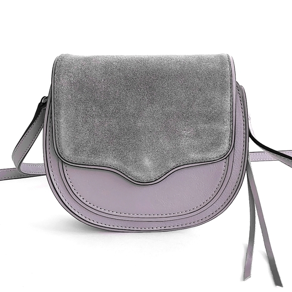Rebecca Minkoff Mini Suki Lavender & Grey Crossbody Bag - Picture 2 of 15